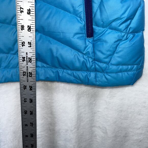 Patagonia Womens Goose Down Puffer Sweater Vest Jacket Sz L Howling Turquoise - Picture 11 of 11